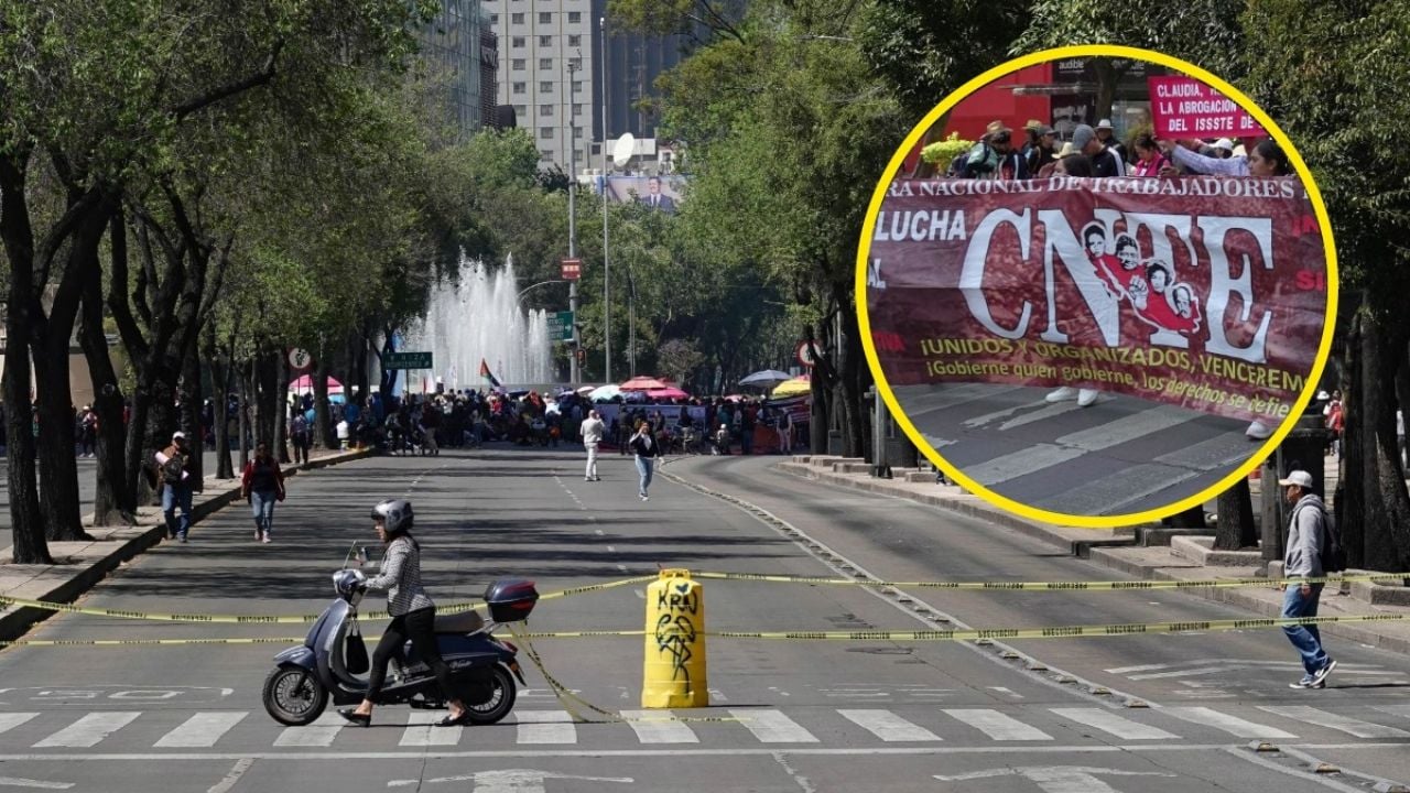La CNTE realizará una marcha desde el Ángel de la Independencia hacia el Zócalo de CDMX con un contundente plantón.