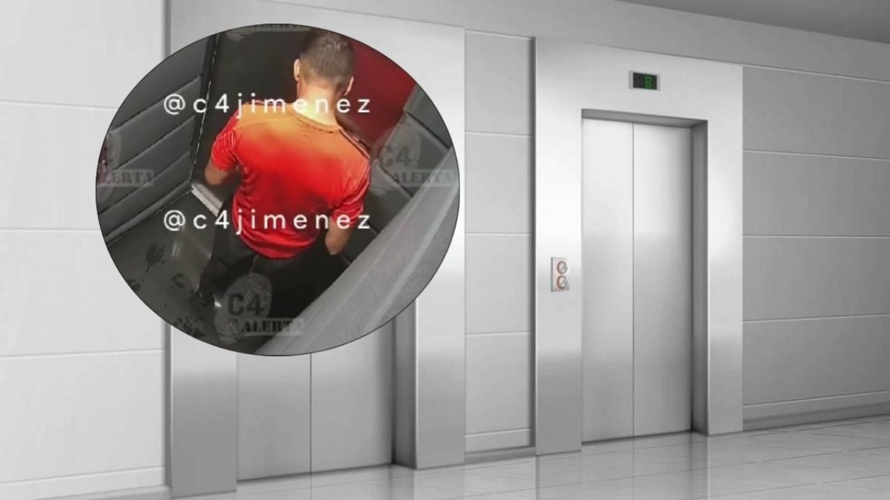 Un repartidor de Atizapán fue captado orinandose en un elevador, generando controversia entre los residentes del edificio.