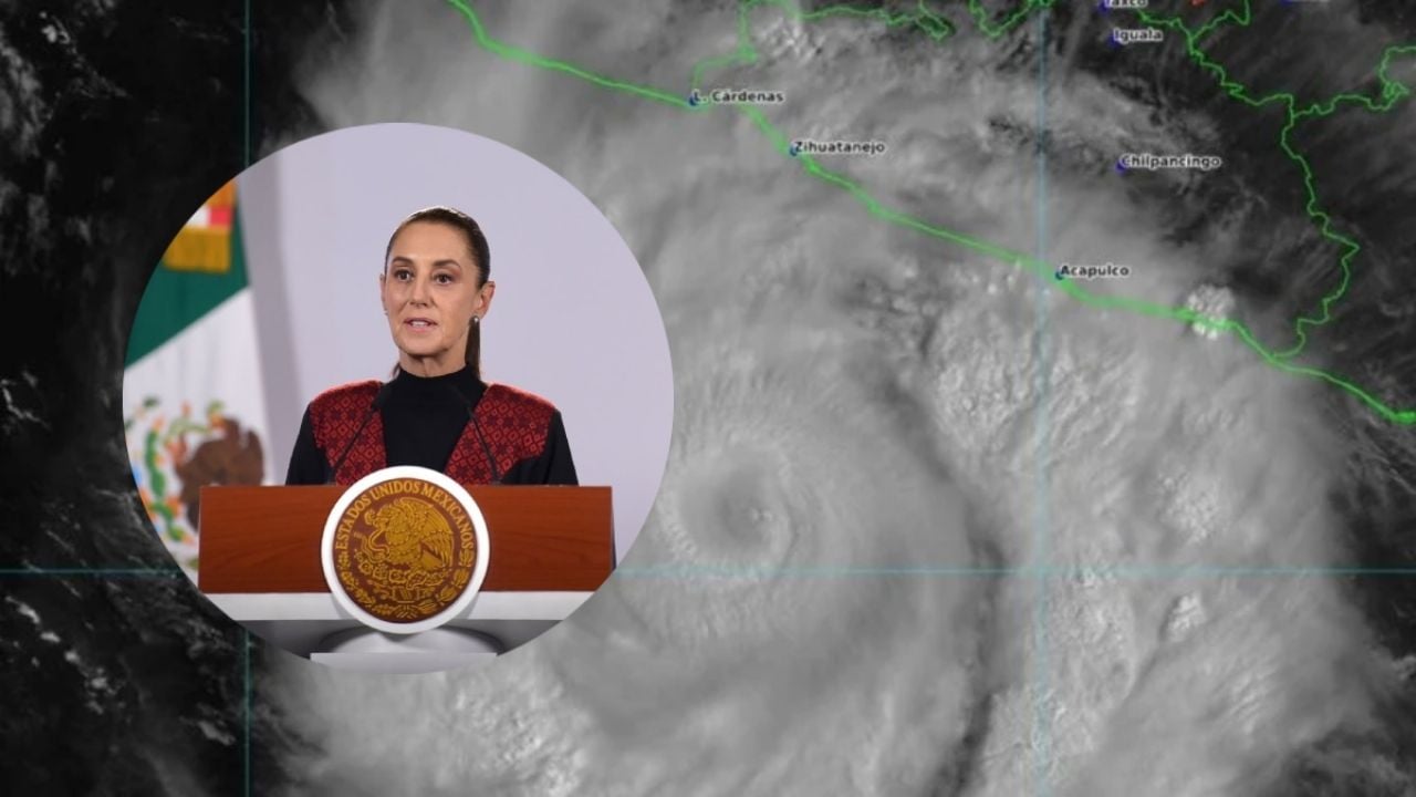 Claudia Sheinbaum confirma suspensión de actividades en cuatro estados debido al huracán Simon. Detalles cruciales aquí.